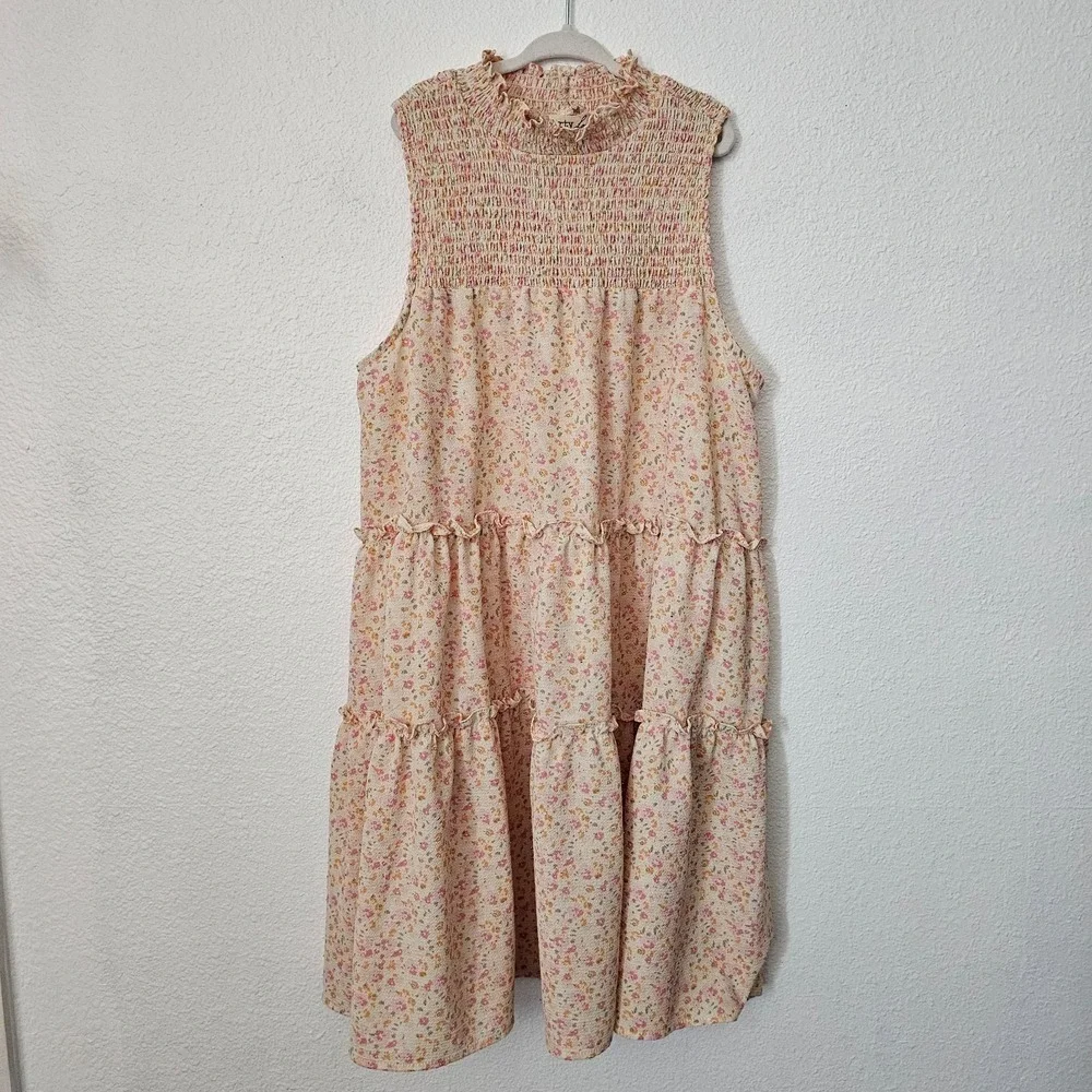 Liberty Love Girls Floral Boho Style Dress Size Medium